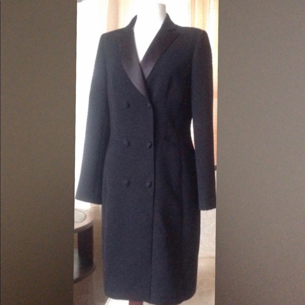 Double-breasted lined Tuxedo Dress